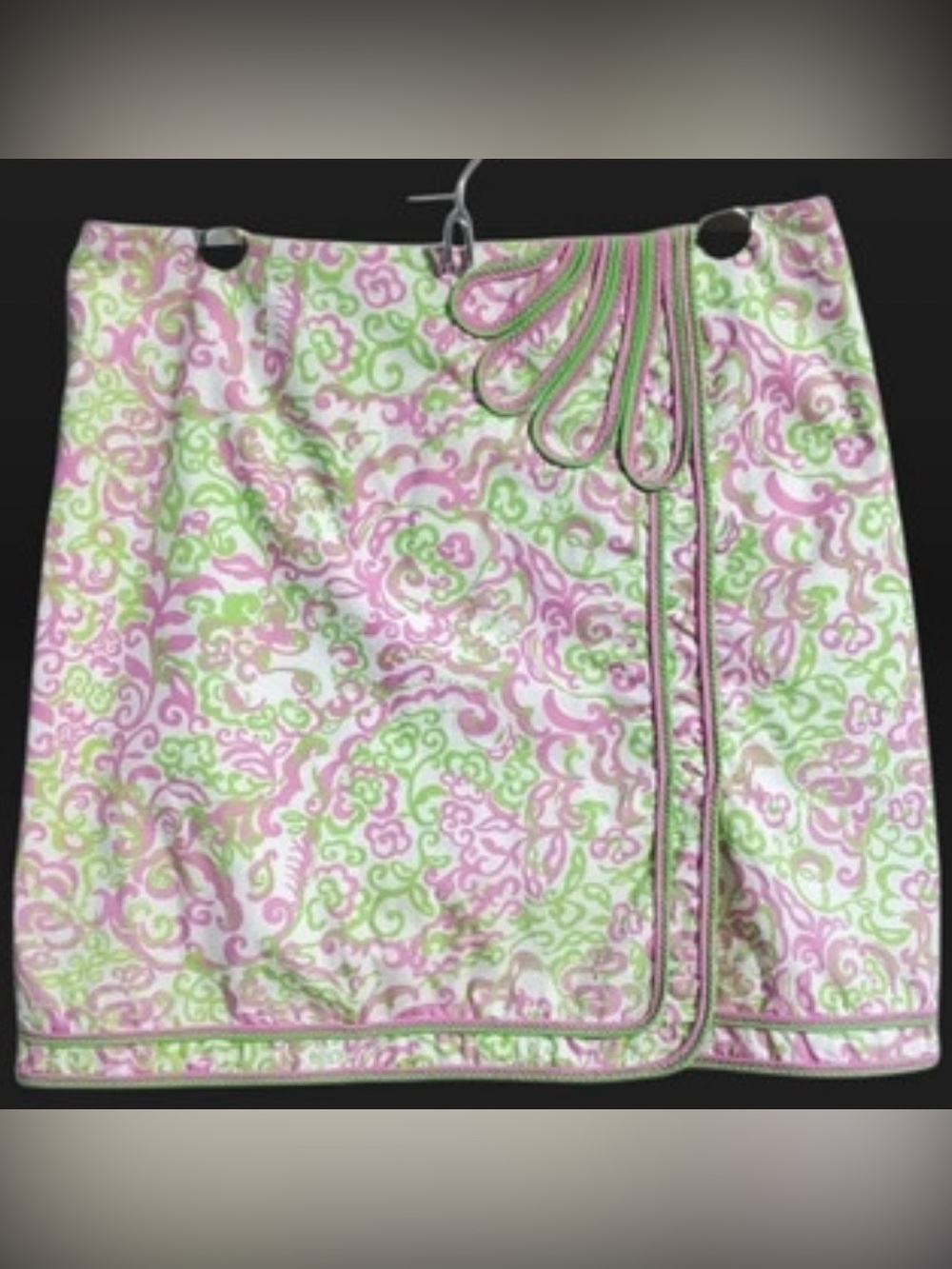 Lilly Pulitzer Pink and Green Floral Skirt
